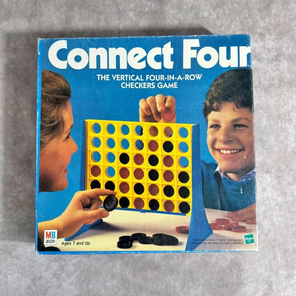 Vtg 1998 Milton Bradley Connect Four game Complete Family game night nostagia